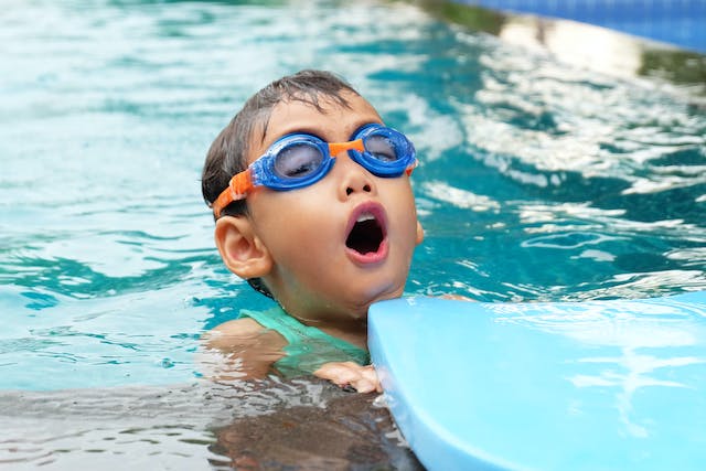 Young Boy Swimming